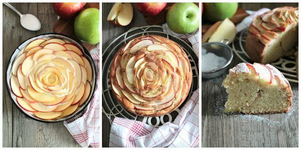 Preparazione torta alle mele