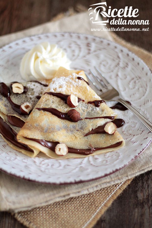 Crepes alla Nutella ricetta e foto