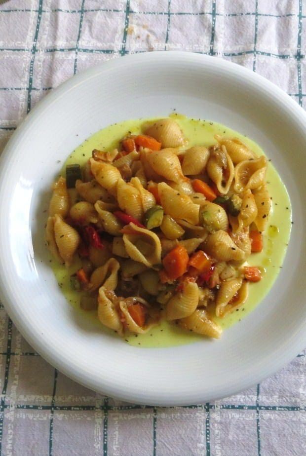 Conchiglie con verdure