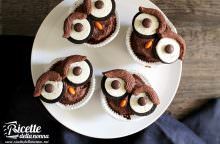 Cupcake civetta di Halloween