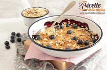 Crumble ai mirtilli e fiocchi d’avena