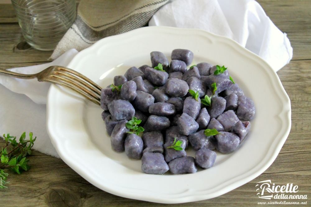 Gnocchi viola di patate Vitellotte | Ricette della Nonna
