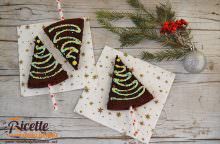 Brownies alberi di Natale