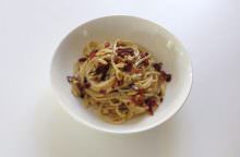 Spaghetti con radicchio e gorgonzola