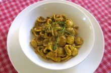 Orecchiette alla crema di pomodori secchi e timo limoncino