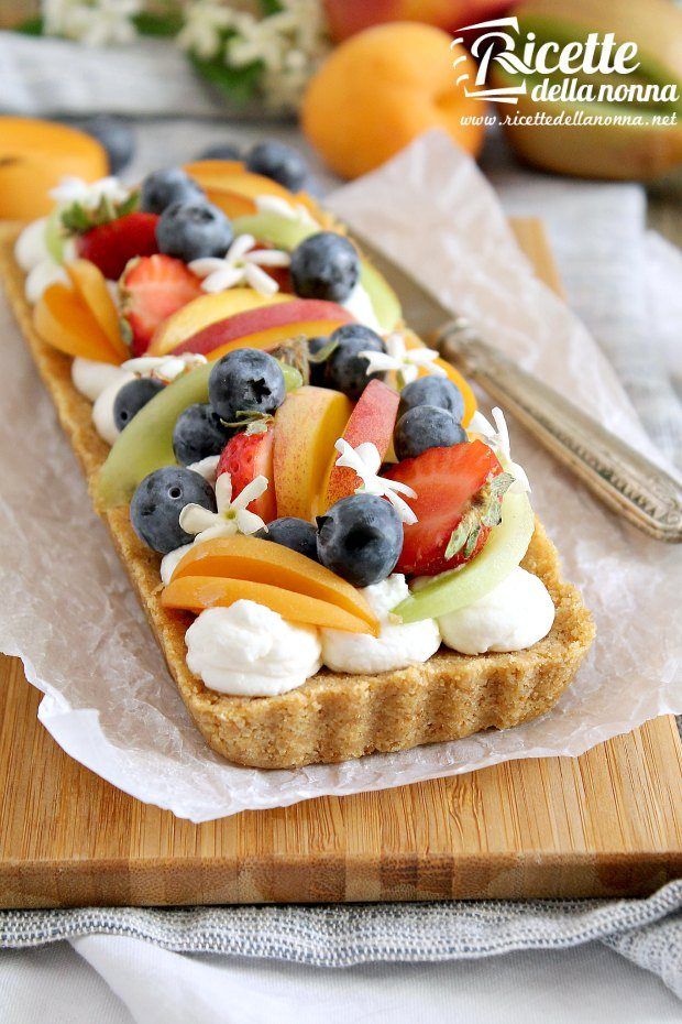 Foto crostata di frutta senza cottura