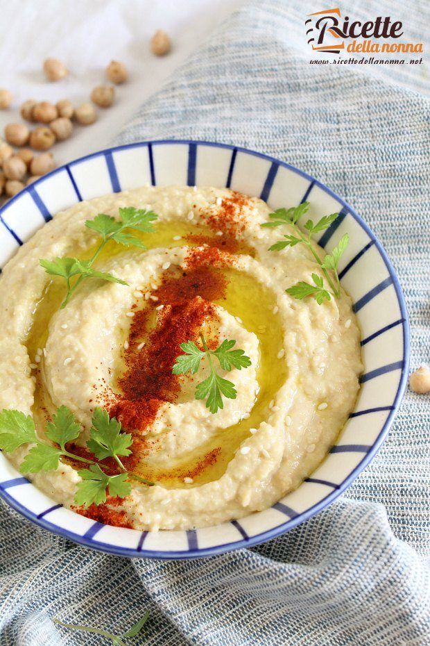 Foto hummus di ceci