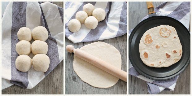 Preparazione tortillas fatte in casa 2