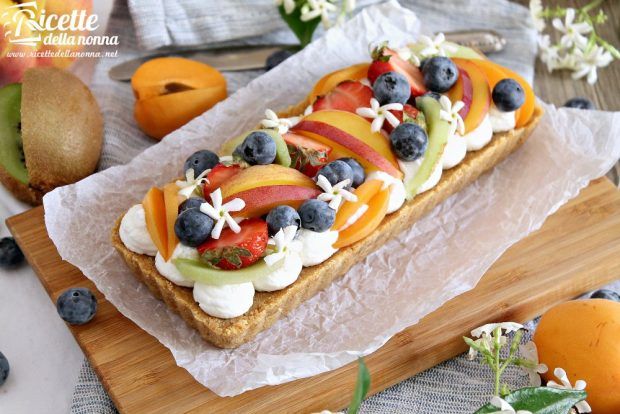 Ricetta crostata di frutta senza cottura