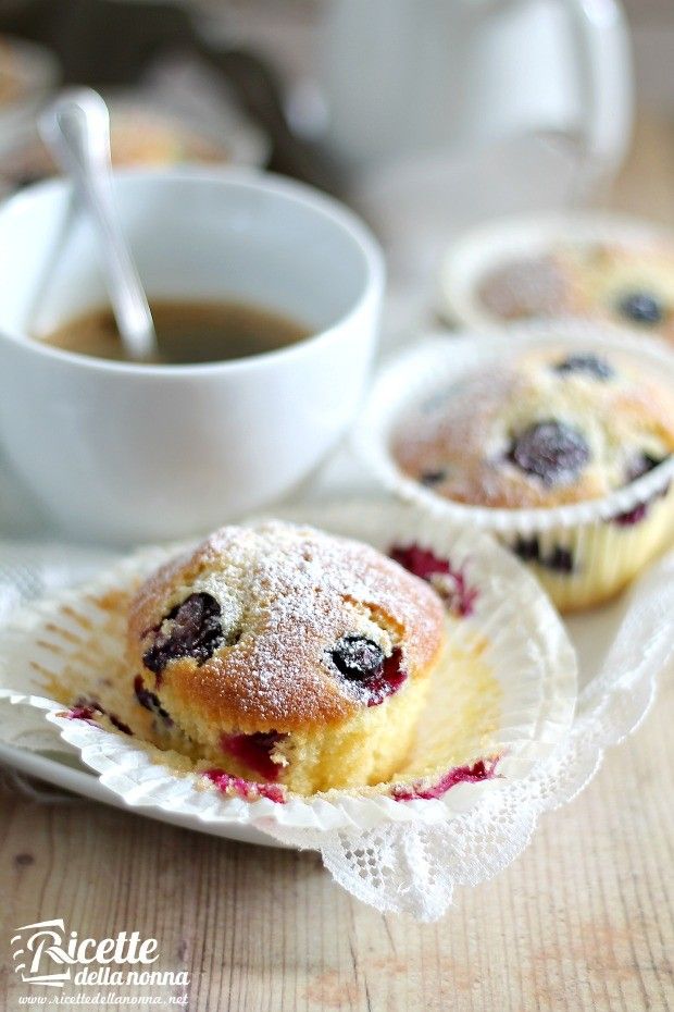 Foto muffin ai mirtilli