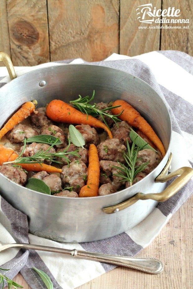 FOTO POLPETTE IN BIANCO ALLE VERDURE