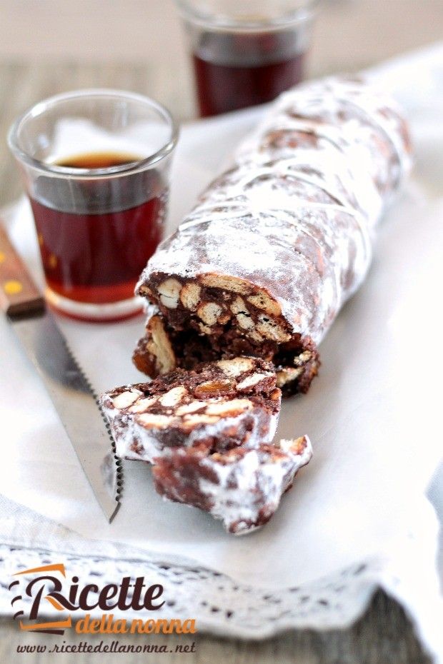 Foto salame al cioccolato senza uova