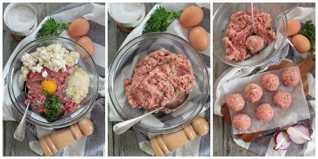 Preparazione Preparazione Ricetta polpette di carne in umido al pomodoro 1