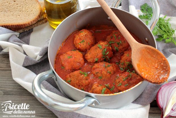 Ricetta polpette di carne in umido al pomodoro