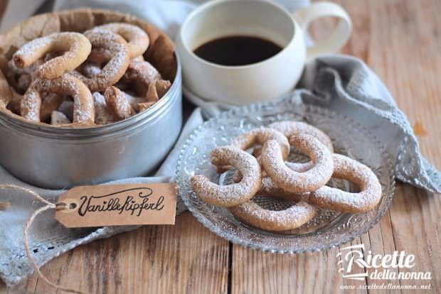 ricetta vanillekipferl, biscottini tedeschi alla vaniglia