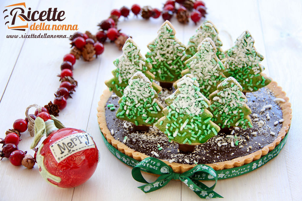 Dolci Di Natale Decorati.Crostata Di Natale Ricette Della Nonna