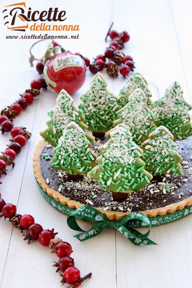 Decorazioni Dolci Natalizi.Crostata Di Natale Ricette Della Nonna