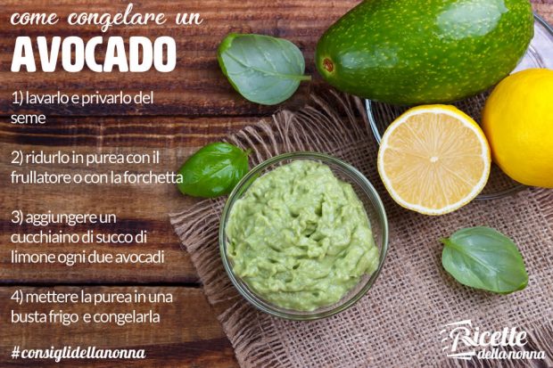 Come congelare un avocado