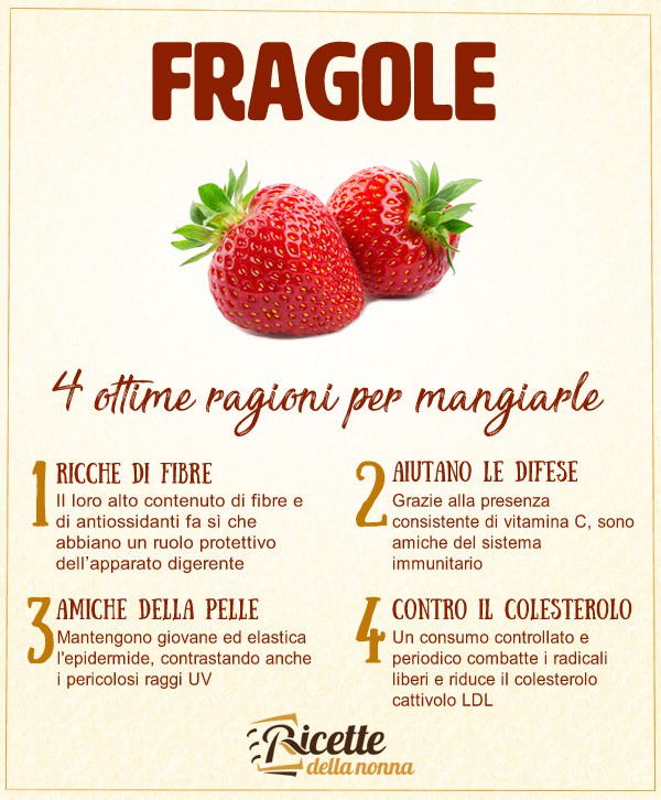 fragole: 4 ottime ragioni per mangiarle