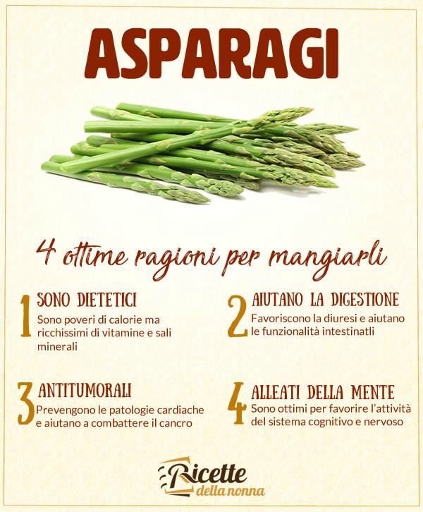 4 ragioni per mangiare gli asparagi