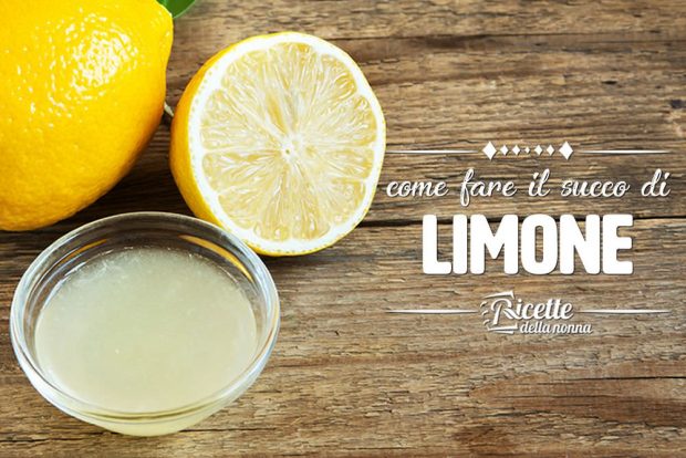 come fare il succo di limone