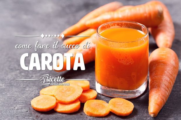 come preparare il succo di carota