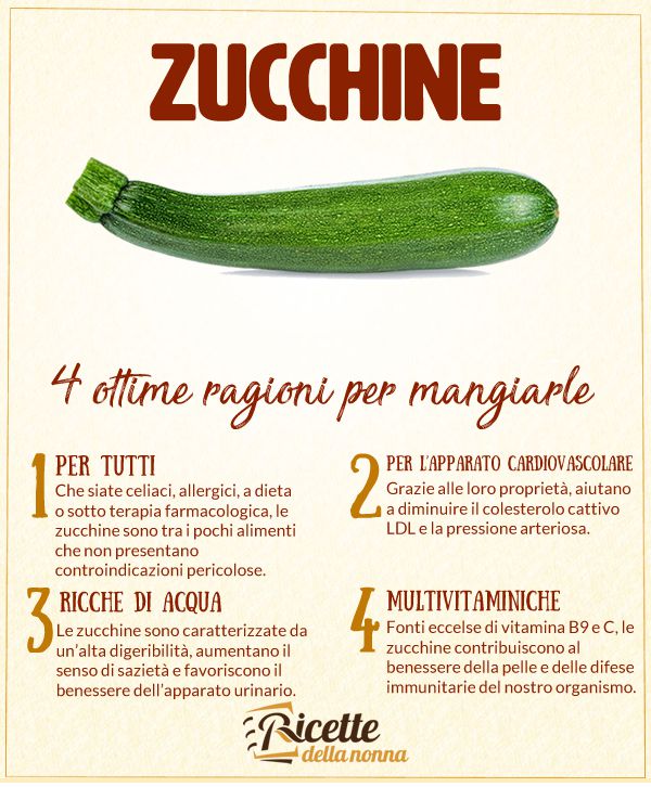 4 ragioni per mangiare le zucchine