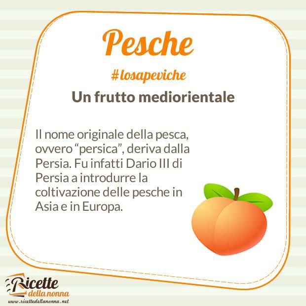 lo sapevi che - pesche