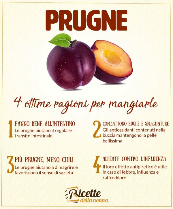 4 motivi per mangiare le prugne