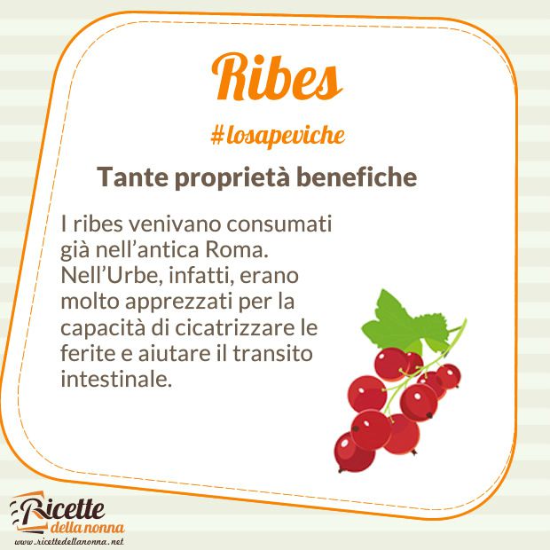 lo sapevi che ribes