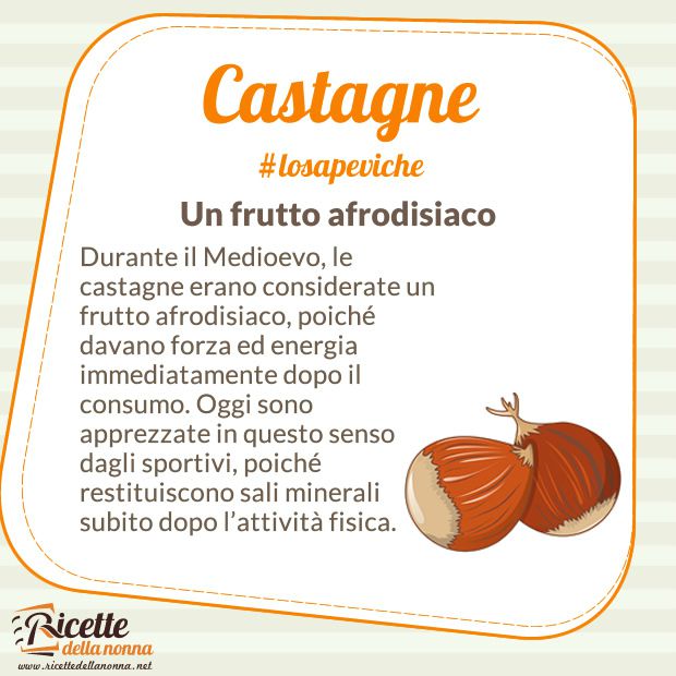 lo sapevi castagne