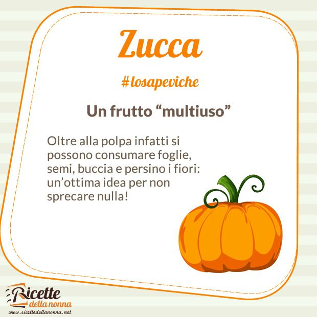 lo sapevi che - zucca