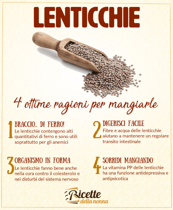 4 motivi per mangiare lenticchie