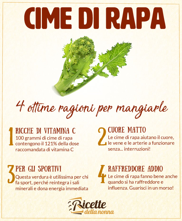 Cime di rapa proprietà