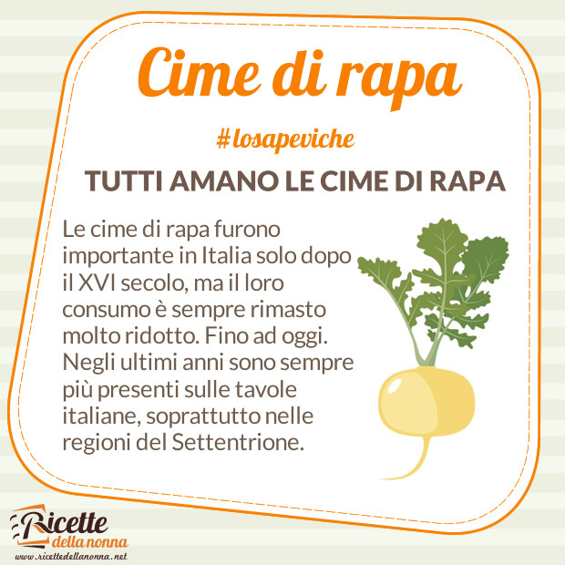 Cime di rapa curiosità