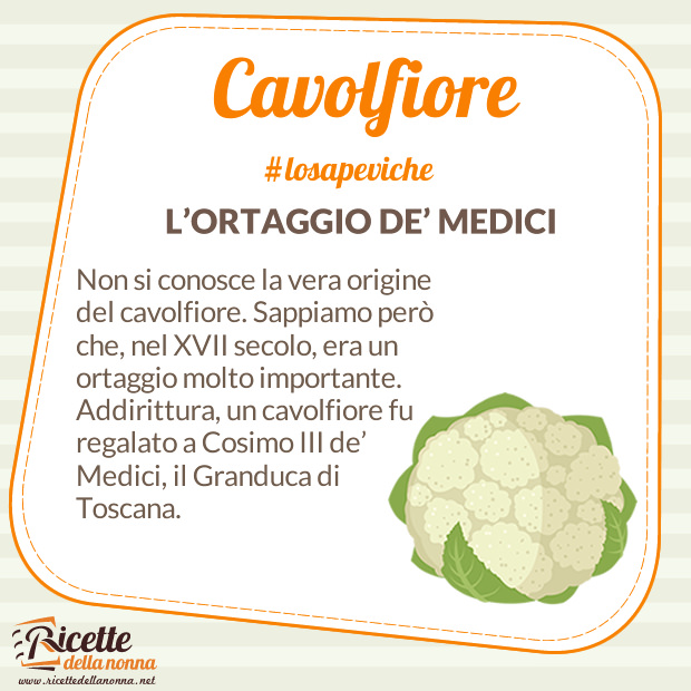 Cavolfiore curiosità