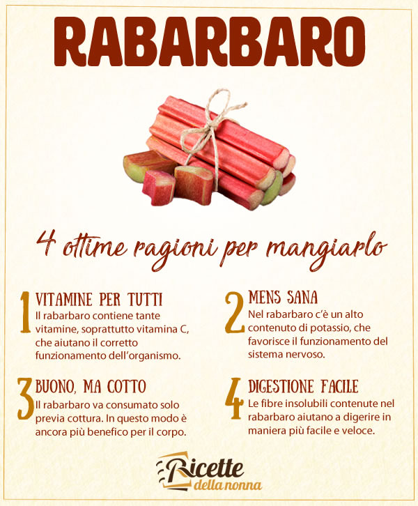 Rabarbaro proprietà e benefici