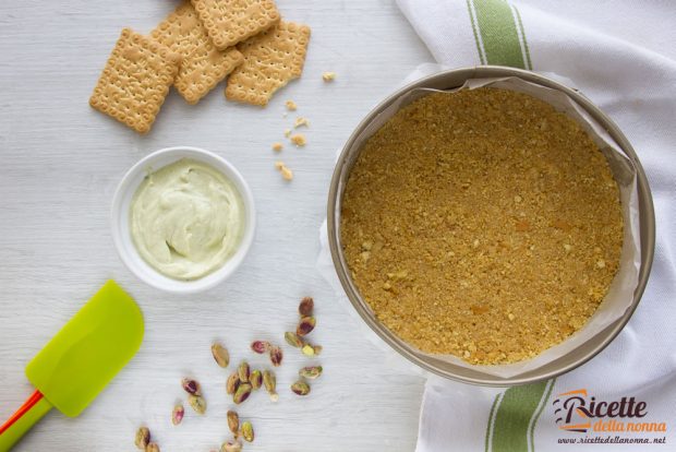 Base biscotti cheecake crema pistacchio D'Amico