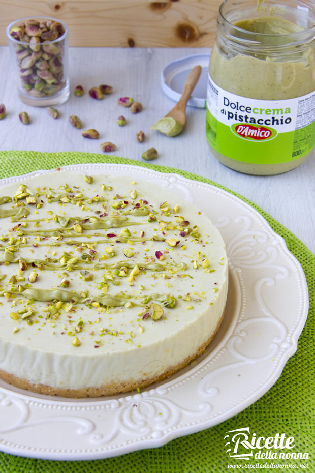 Ricetta cheesecake alla crema dolce di Pistacchio D'Amico