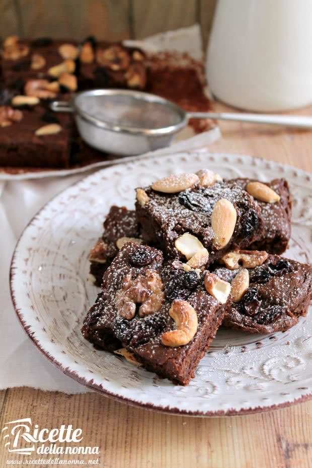 Ricetta brownies al cioccolato