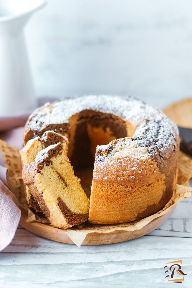 Ciambella bicolore ricetta