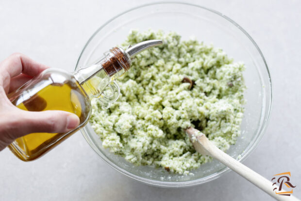 Preparazione polpettone di verdure