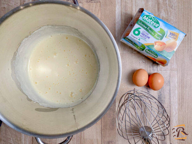 Preparazione torta al mascarpone