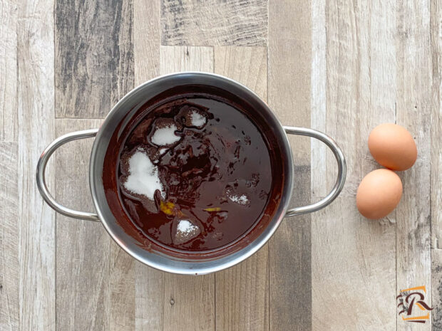 Preparazione torta cioccolatino