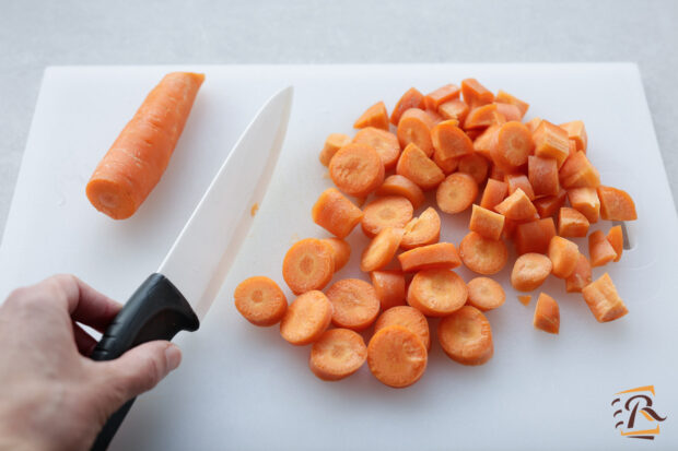 Preparazione crema di carote