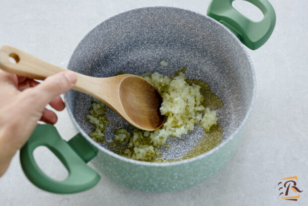 Preparazione risotto al limone