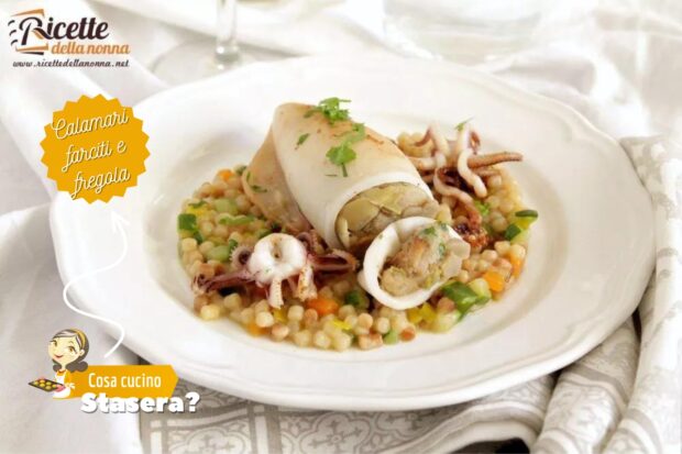 Cosa cucino stasera calamari con carciofi e fregola