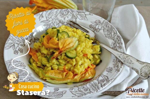 risotto ai fiori di zucca