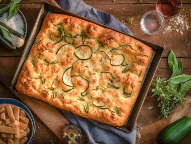 Focaccia alle zucchine