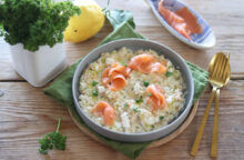 Risotto al salmone